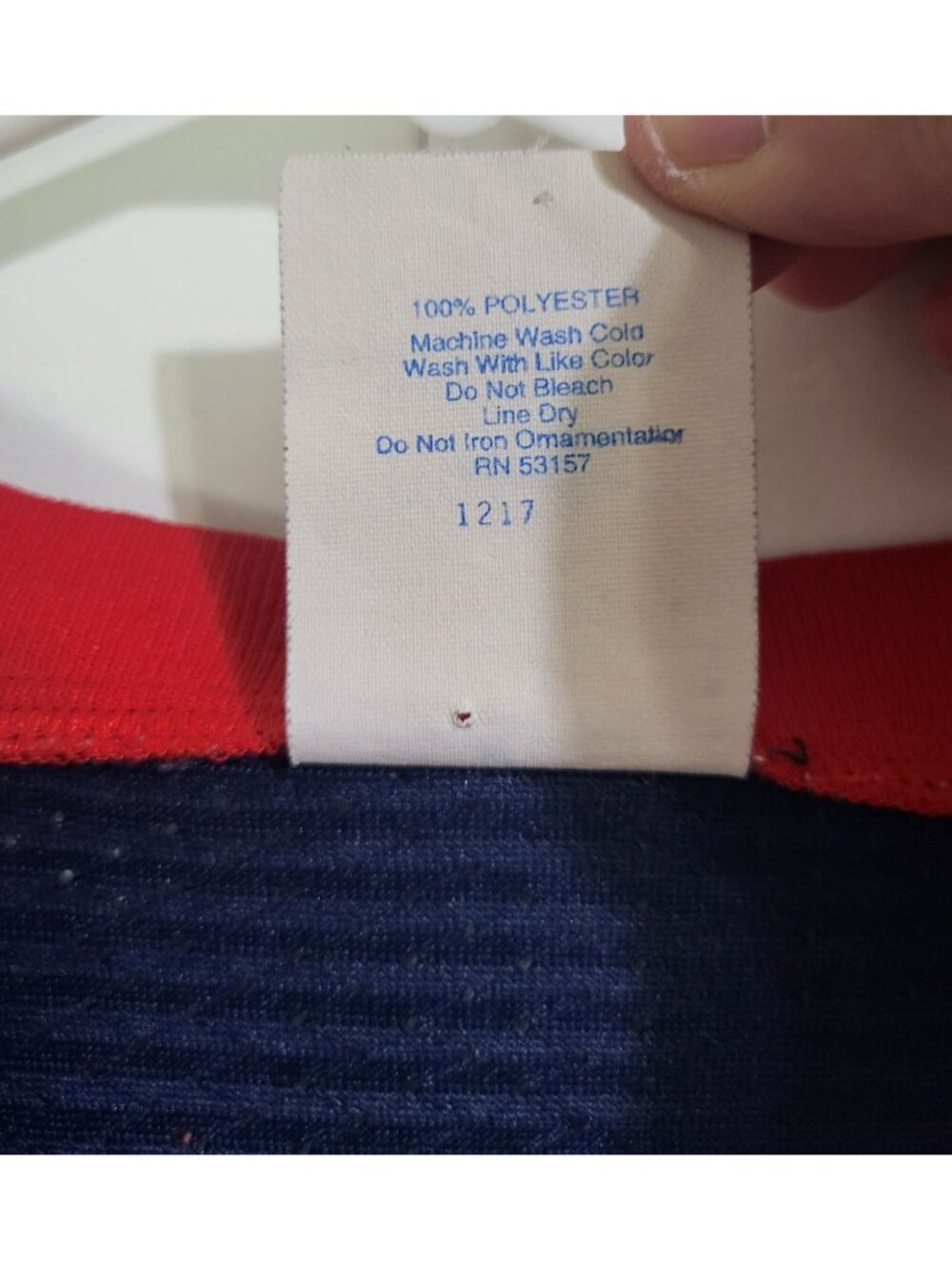 MLB ATLANTA BRAVES MAJESTIC BASEBALL SHIRT V Neck Men's SZ LG Made in USA - Picture 6 of 8